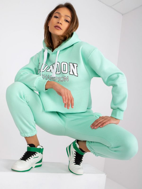 Mint High Waist Tracksuit Set Laraina