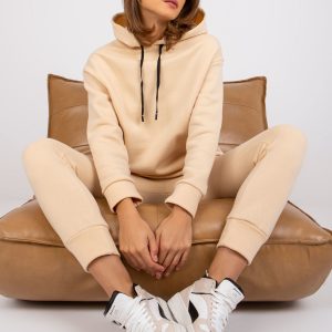 Bahiya Beige Bahiya Hooded Sweatsuit Set