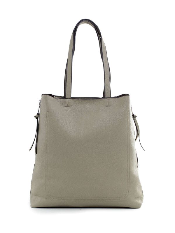 Bright khaki bag in eco leather