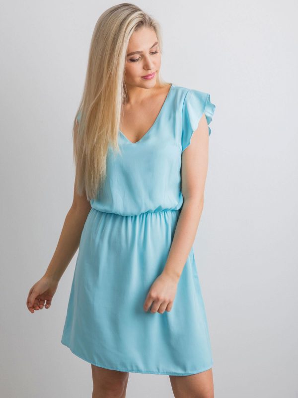 Smooth blue dress