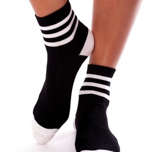 Black Women's Striped Socks 3-Pack