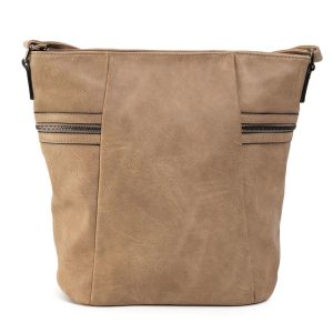 Beige Large Eco Leather Bag