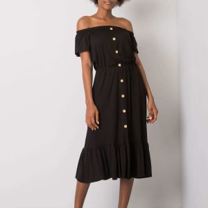 Black Spanish dress with frill Aphrodite