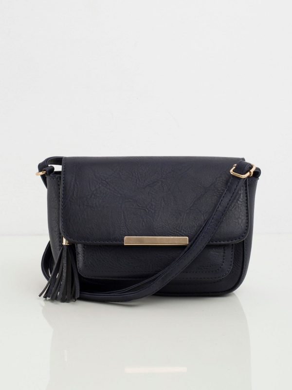 Navy blue flip bag