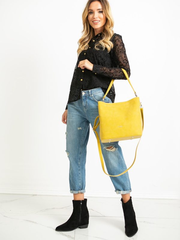 Yellow Leather Handbag