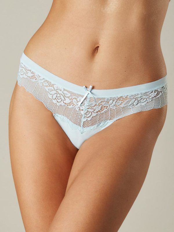 Light Blue Lace Women's Thong