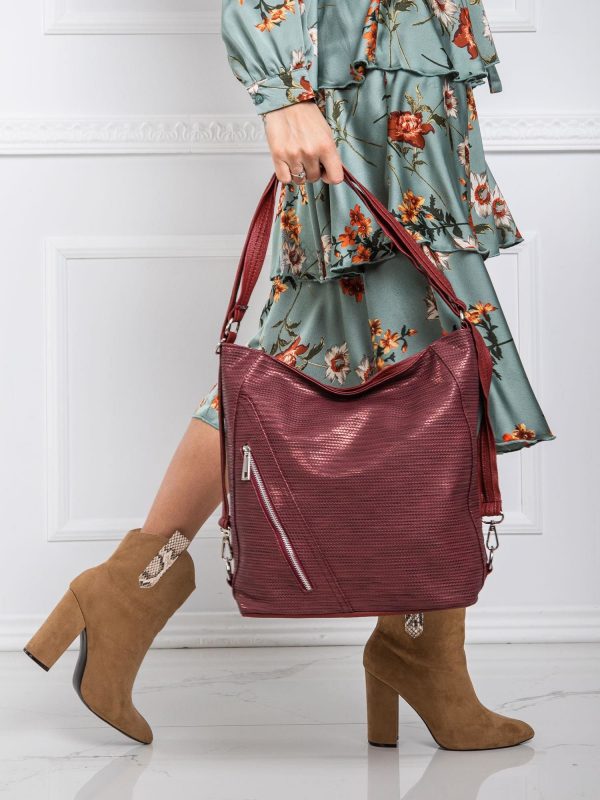 Women's bag burgundy