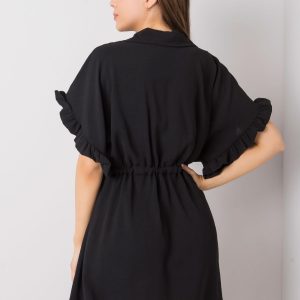 Black dress with tie Adelita