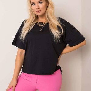 Black T-shirt plus size Juanita RUE PARIS