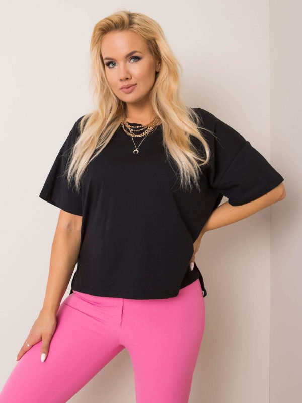 Black T-shirt plus size Juanita RUE PARIS