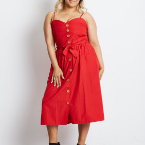 Red Plus Size Realm Dress