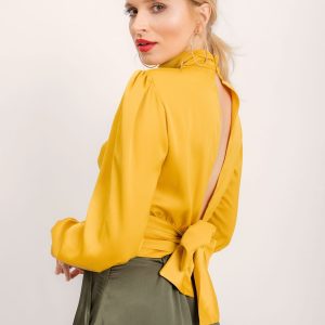 BSL Yellow blouse with tie