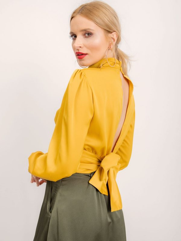 BSL Yellow blouse with tie