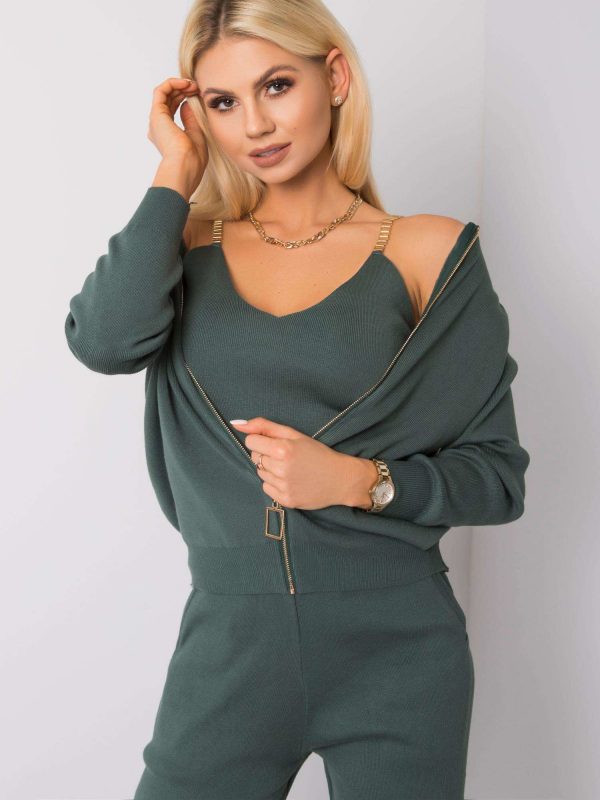 Dark Green Ophelia Knit Set