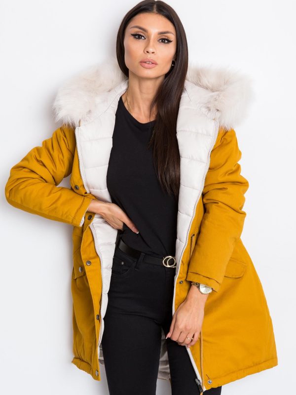 Nelly mustard double-sided jacket