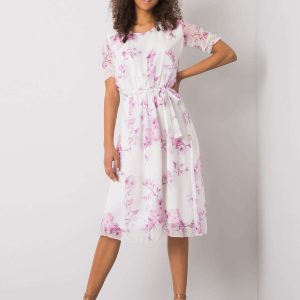 Audette White Floral Dress