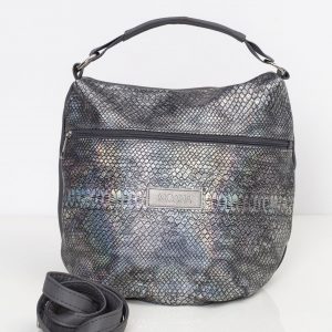 Silver Grey Patterned Handbag