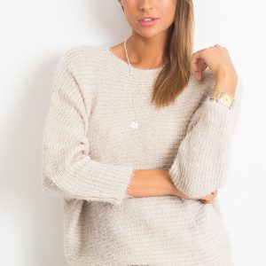 RUE PARIS Beige Sweater Delight