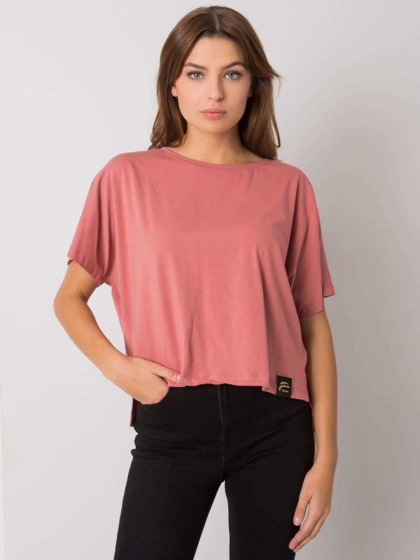 Dirty pink loose t-shirt Imogene FOR FITNESS