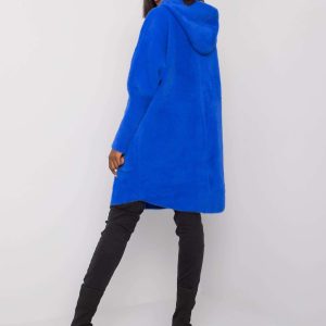 Carolyn's cobalt alpaca coat