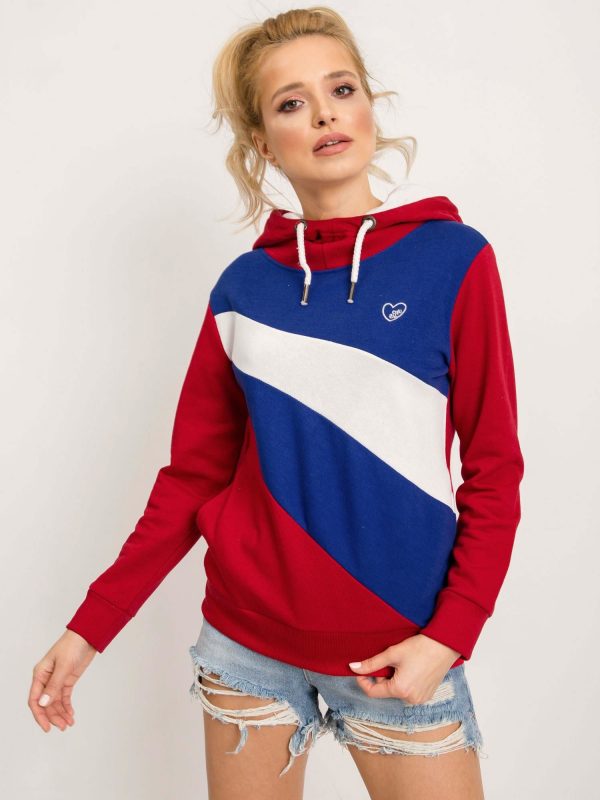 Red and blue Elodie sweatshirt