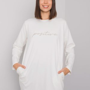 Ecru tunic plus size with Kaylah inscription