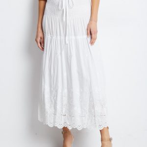 White Enact Skirt