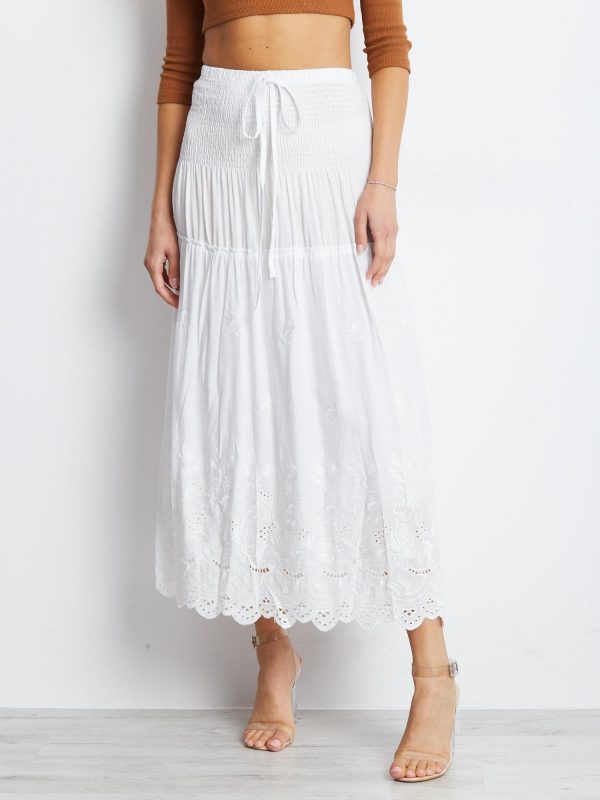 White Enact Skirt