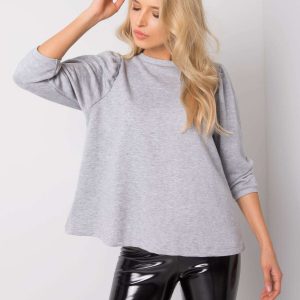 Grey melange blouse Newport RUE PARIS