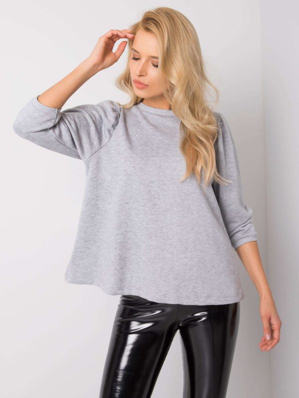 Grey melange blouse Newport RUE PARIS