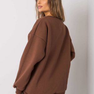 Brown cotton sweatshirt Armelle