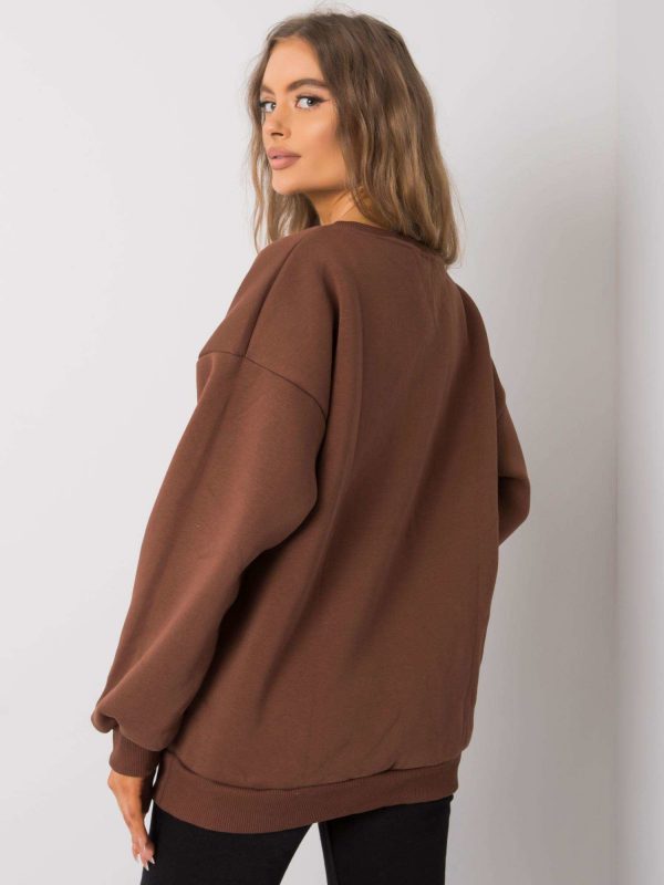 Brown cotton sweatshirt Armelle