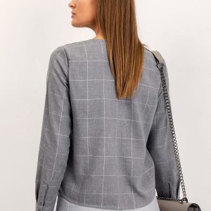 RUE PARIS Grey blouse Ready