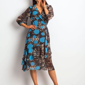 Brown and blue Wearability dress