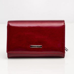 Burgundy Genuine Leather Women's Wallet