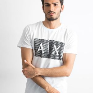 White Printed Men's T-Shirt