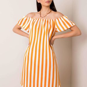 White and orange Kerri dress