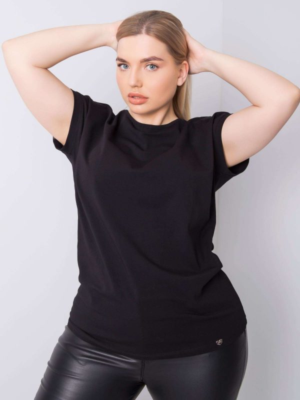 Black T-shirt plus size Leanne
