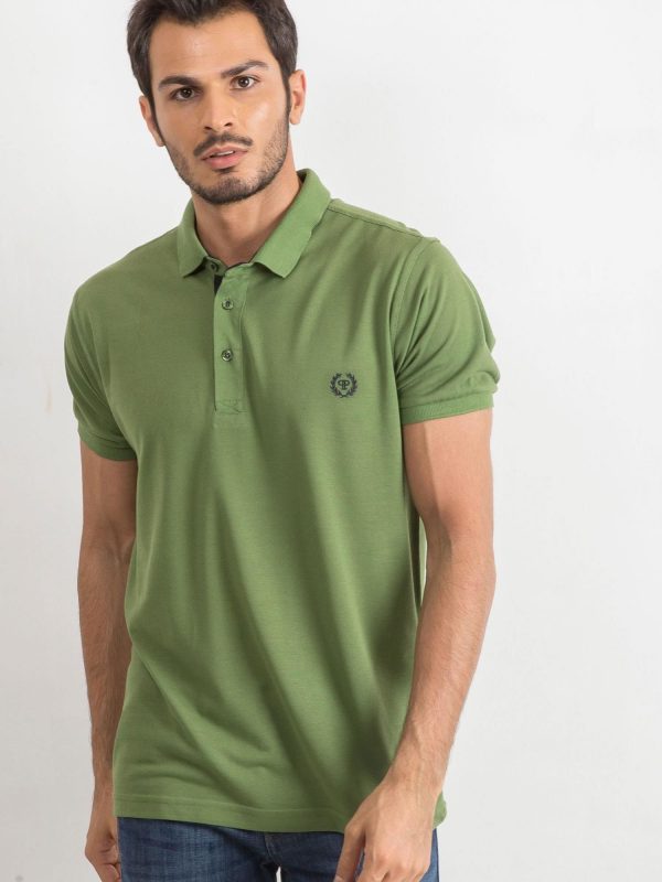 Green Men's Reverse Polo Shirt