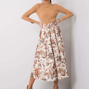 Ecru-brown skirt Reegen RUE PARIS