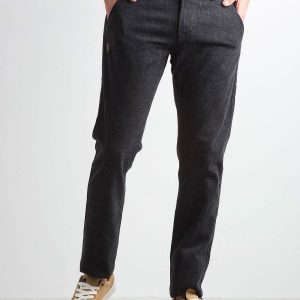 Dark Grey Men's Regular Fit Pants