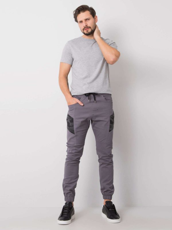 Dark gray pants for men Scott