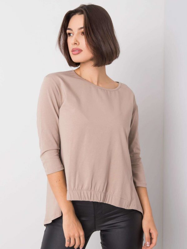 Lexy's dark beige blouse