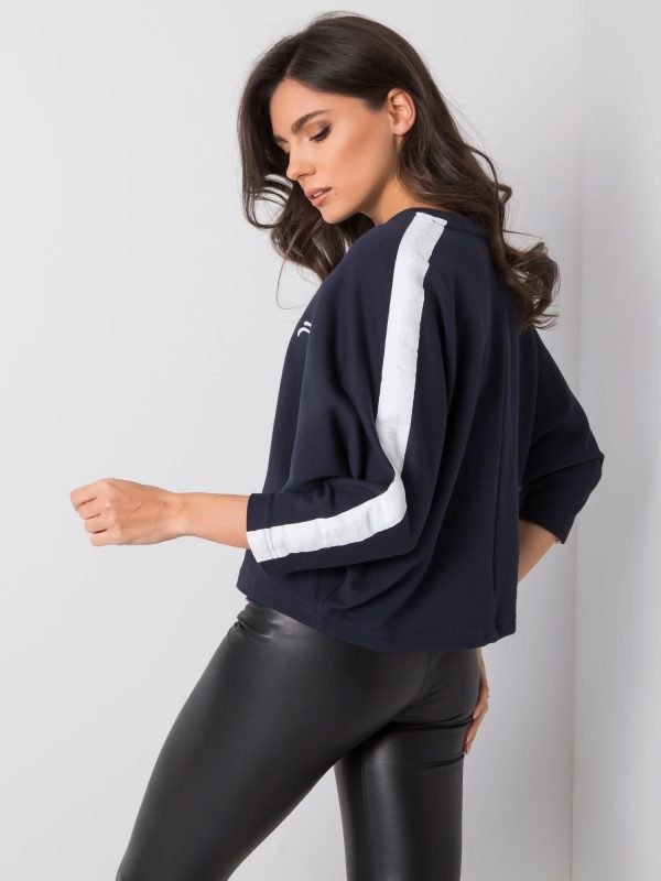 Navy blue sweatshirt Brigitte FOR FITNESS