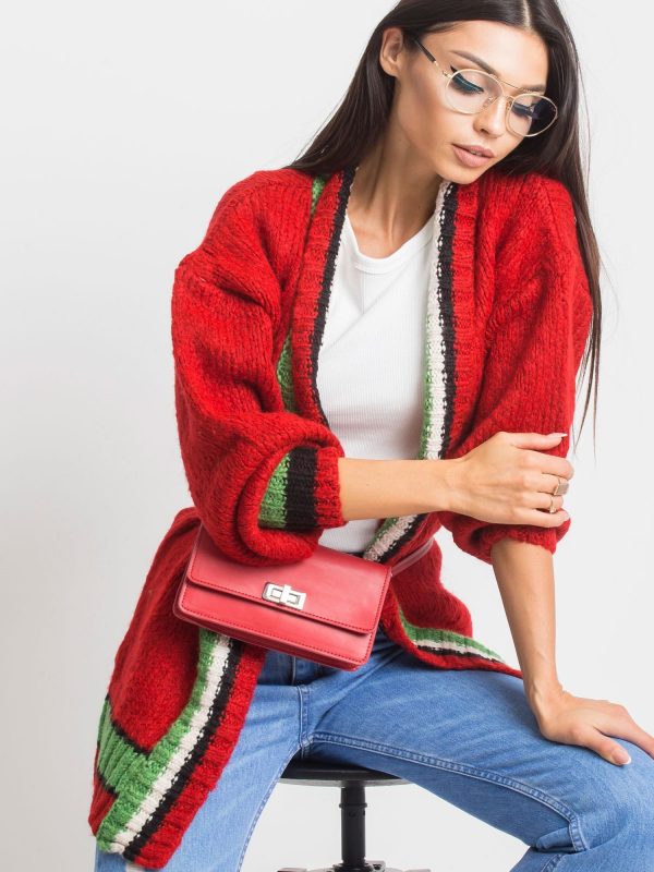 RUE PARIS Red Lavish sweater