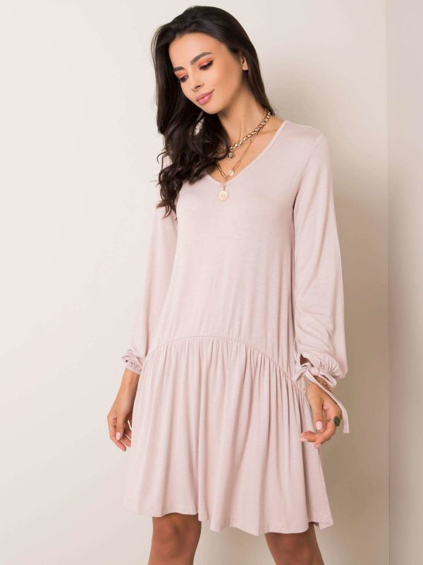 Beige dress Luciana RUE PARIS