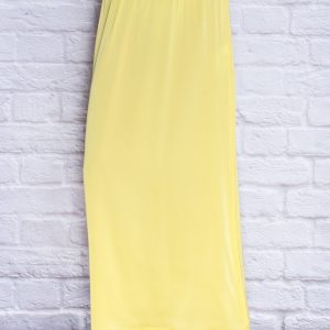 Yellow long maxi skirt