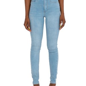 Light blue tube denim pants RUE PARIS