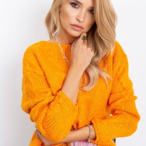 RUE PARIS Tiffany's orange sweater