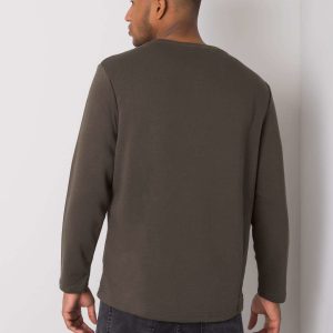 Khaki Men's Hoodless Sweatshirt Bryce